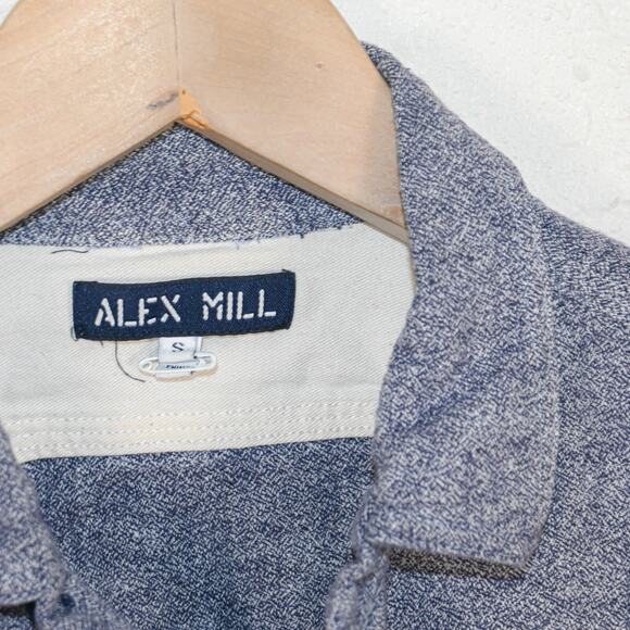 ALEX MILL Men's Caden Roadhouse Button up Shirt Navy Size Small - Picture 5 of 6